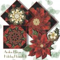Holiday Flourish 8  Kaleidoscope Quilt Block Kit