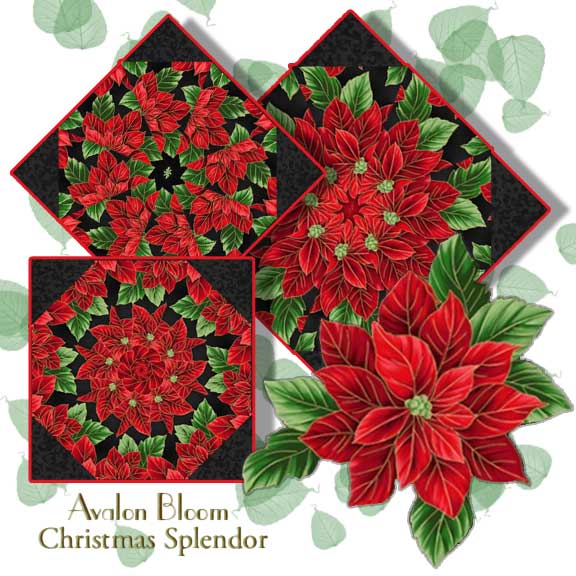 Christmas Splendor Pre-cut Kaleidoscope Quilt Block Kit