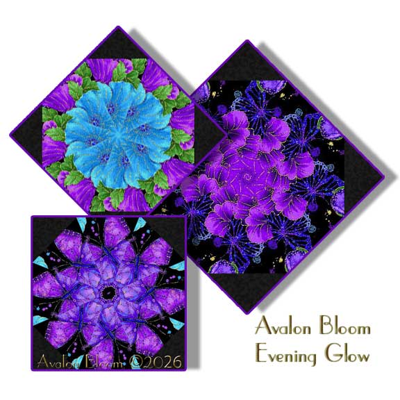 Evening Glow by Chong-A Hwang Kaleidoscope Quilt Block Kit