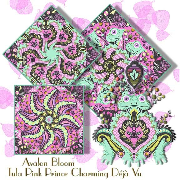 Tula Pink Prince Charming Déjà Vu Kaleidoscope Quilt Block Kit