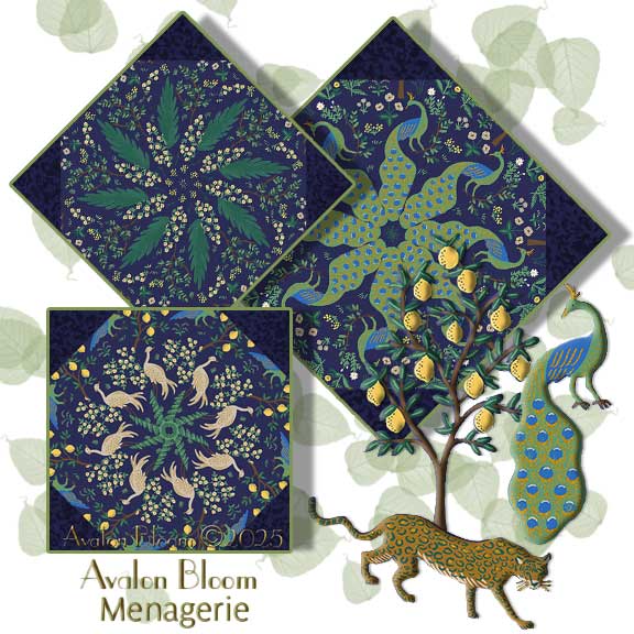 Rifle Paper Co. Camont Menagerie Kaleidoscope Quilt Block Kit