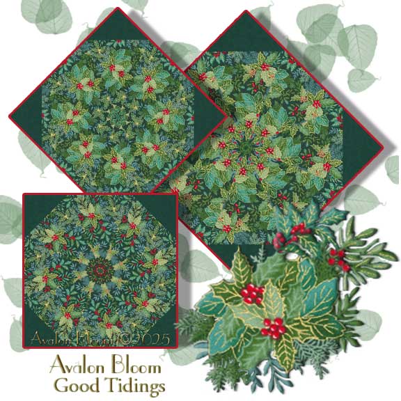Good Tidings Kaleidoscope Quilt Block Kit