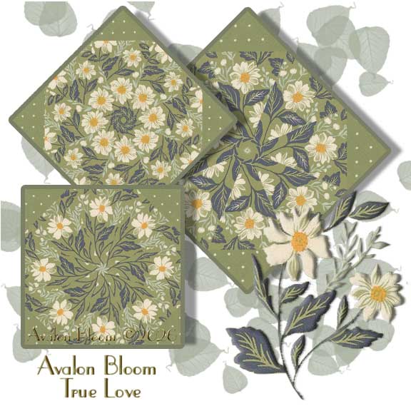 True Love Fern Kaleidoscope Quilt Block Kit