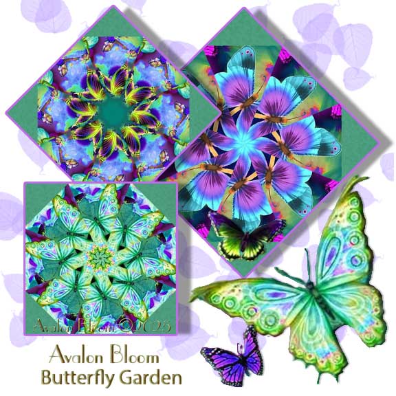 Butterfly Garden Pre-cut Kaleidoscope Quilt Block Kit