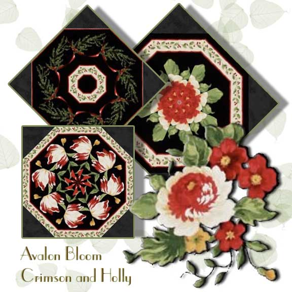 Crimson and Holly Kaleidoscopes Quilt Kit