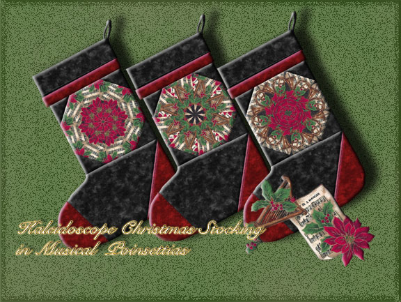 Kaleidoscope Quilt Christmas Stocking Pattern