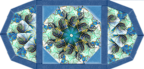 Flourish Seamist Kaleidoscope Quilt Place Mat Kit