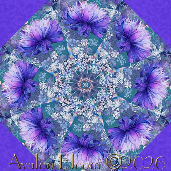 Dragonfly Mist Kaleidoscope Quilt Block Kit