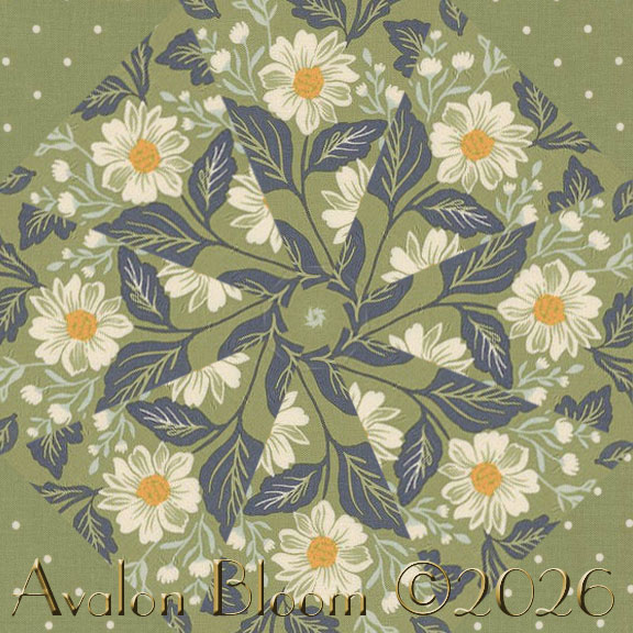 True Love Fern Kaleidoscope Quilt Block Kit