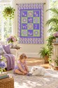 Whiskers in the Garden of Dreams Lap Kaleidoscope Quilt Kit 