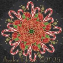 Holiday Flourish Peppermint Twist Kaleidoscope Quilt Block Kit
