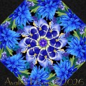 Meadow Bloom Wildflower Kaleidoscope Fan Table Runner Quilt  Kit