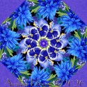 Meadow Bloom Wildflower Kaleidoscope Quilt Block Kit