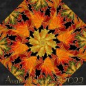 Thankful Autumn Leaves Kaleidoscope Quilt Block Kit