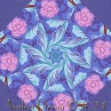 Kaffe Fassett Purple Japanese Chrysanthemum Kaleidoscope Quilt Block Kit