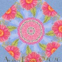 Meadow Bloom Wildflower Kaleidoscope Quilt Block Kit
