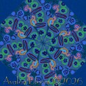 Vintage Millefiore Blue by Kaffe Fassett Kaleidoscope Mug Rug Kit