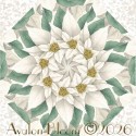 Winter White Sweet Christmas Memories Kaleidoscope Mug Rug Kit