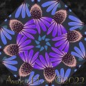 Anna Maria Horner Love Always AM Echinacea Glow Amethyst Kaleidoscope Quilt Block Kit