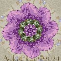 Kaffe Fassett Papaver Grey Pre-cut Kaleidoscope Quilt Block Kit