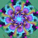 Butterfly Garden pre-cut Kaleidoscope Quilt Block Kit