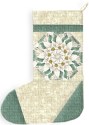 Winter White Sweet Christmas Memories Kaleidoscope Christmas Stocking  Kit