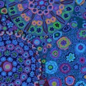 Vintage Millefiore Blue by Kaffe Fassett Kaleidoscope Mug Rug Kit