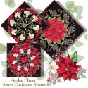 Sweet Christmas Memories Kaleidoscope Quilt Block Kit