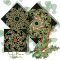 Snowbirds Kaleidoscope Quilt Block Kit