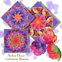 Luminous Blooms Kaleidoscope Quilt Block Kit