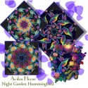 Night Garden Pre-cut Kaleidoscope Quilt Block Kit