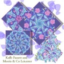 Morris and Co Leicester Cobalt Kaleidoscope Quilt Block Kit
