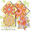 Tula Pink Hello Dahlia Pre-cut Kaleidoscope Quilt Block Kit