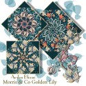Morris & Co. Golden Lily Kaleidoscope Quilt Block Kit