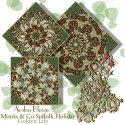 Morris & Co Suffolk Holiday Golden Lily Precut Kaleidoscope Quilt Block Kit