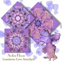 Luminous Love Amethyst Kaleidoscope Pre-cut Quilt Block Kit