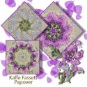 Kaffe Fassett Papaver Grey Pre-cut Kaleidoscope Quilt Block Kit