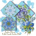 Jardin Blue Contrast Kaffe Fassett Collective 2026 Kaleidoscope Quilt Block Kit