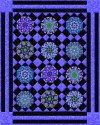 Meadow Bloom Wildflower Spinning Flagstones Kaleidoscope Quilt Kit