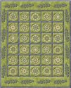 True Love Fern On-Point Kaleidoscope Quilt Kit with Precut kaleidoscopes and Appliqués
