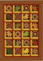 Leaves in the Window with Kaleidoscopes quilt pattern