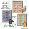 Make a stunning kaleidoscope baby quilt with Avalon Bloom's Oh Baby Kaleidoscope Quilt Pattern and 1 Avalon Bloom pre-cut kaleidoscope quilt block kit